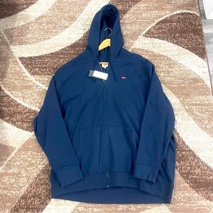Levi's Navy Blue Zip-Up Hoodie
